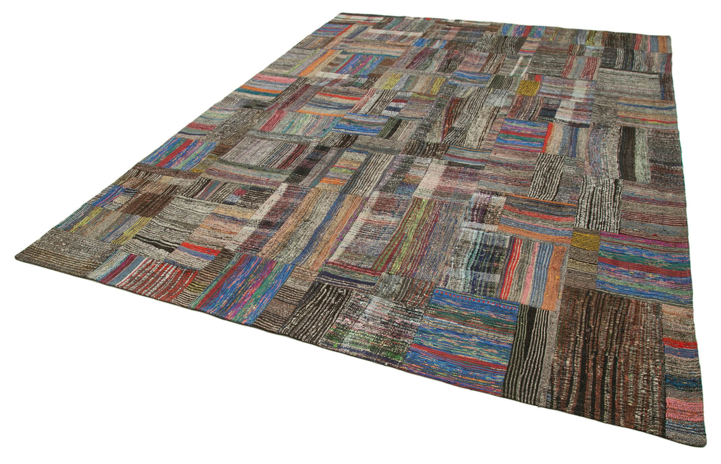 9x12 Multicolor Kilim Patchwork Rug - 37015