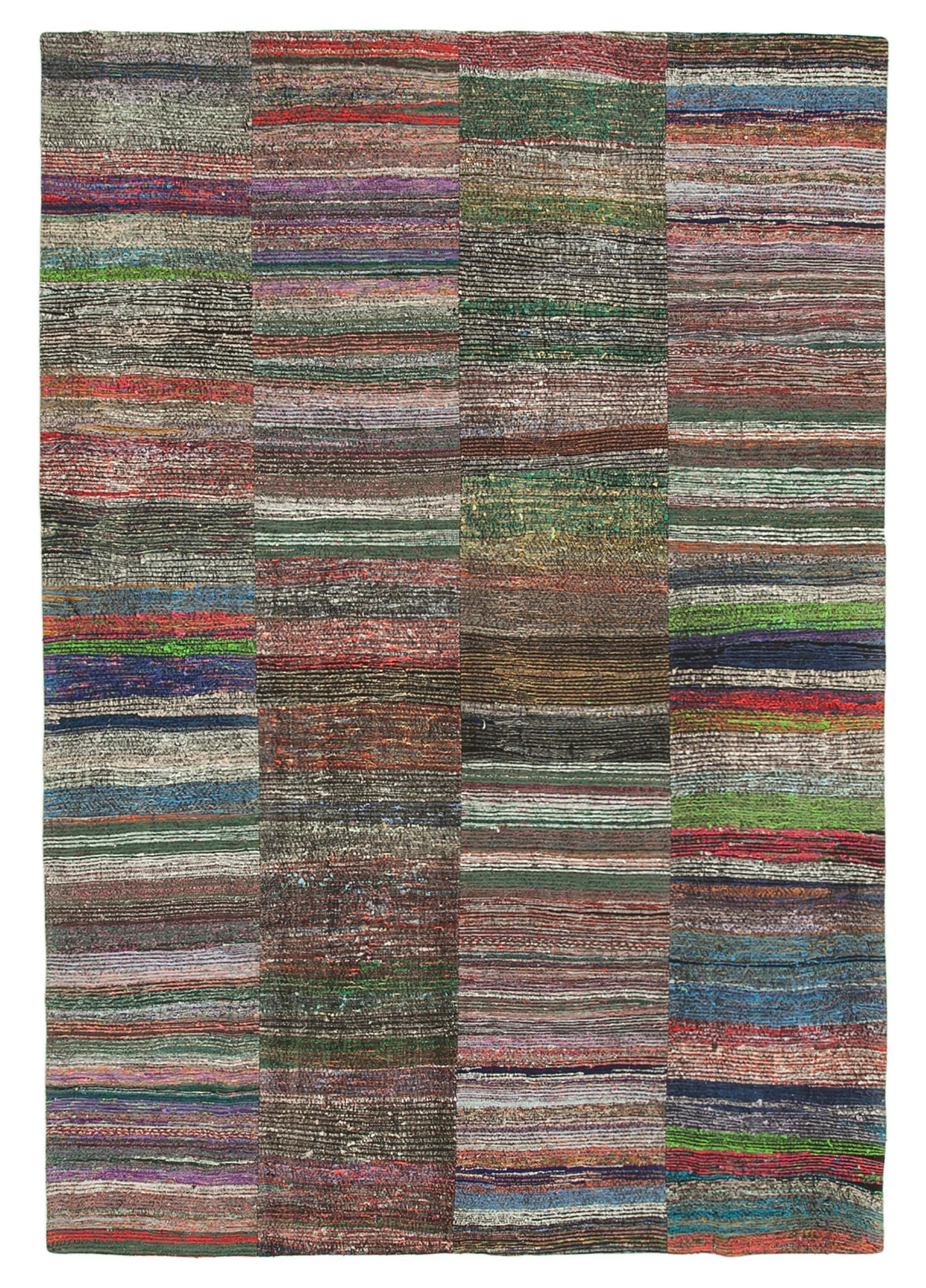 8x12 Multicolor Kilim Patchwork Rug - 37022