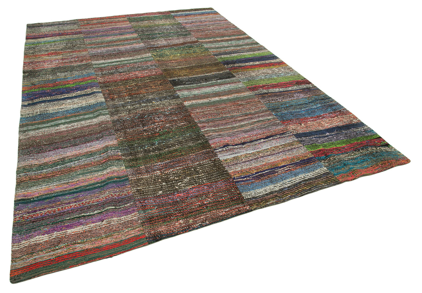 8x12 Multicolor Kilim Patchwork Rug - 37022