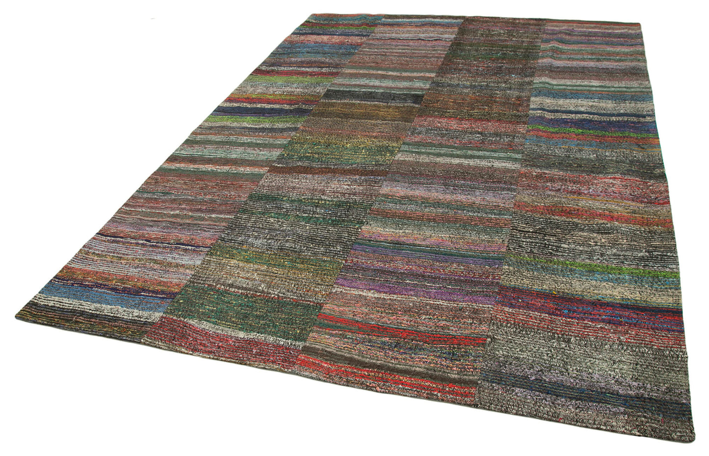 8x12 Multicolor Kilim Patchwork Rug - 37022