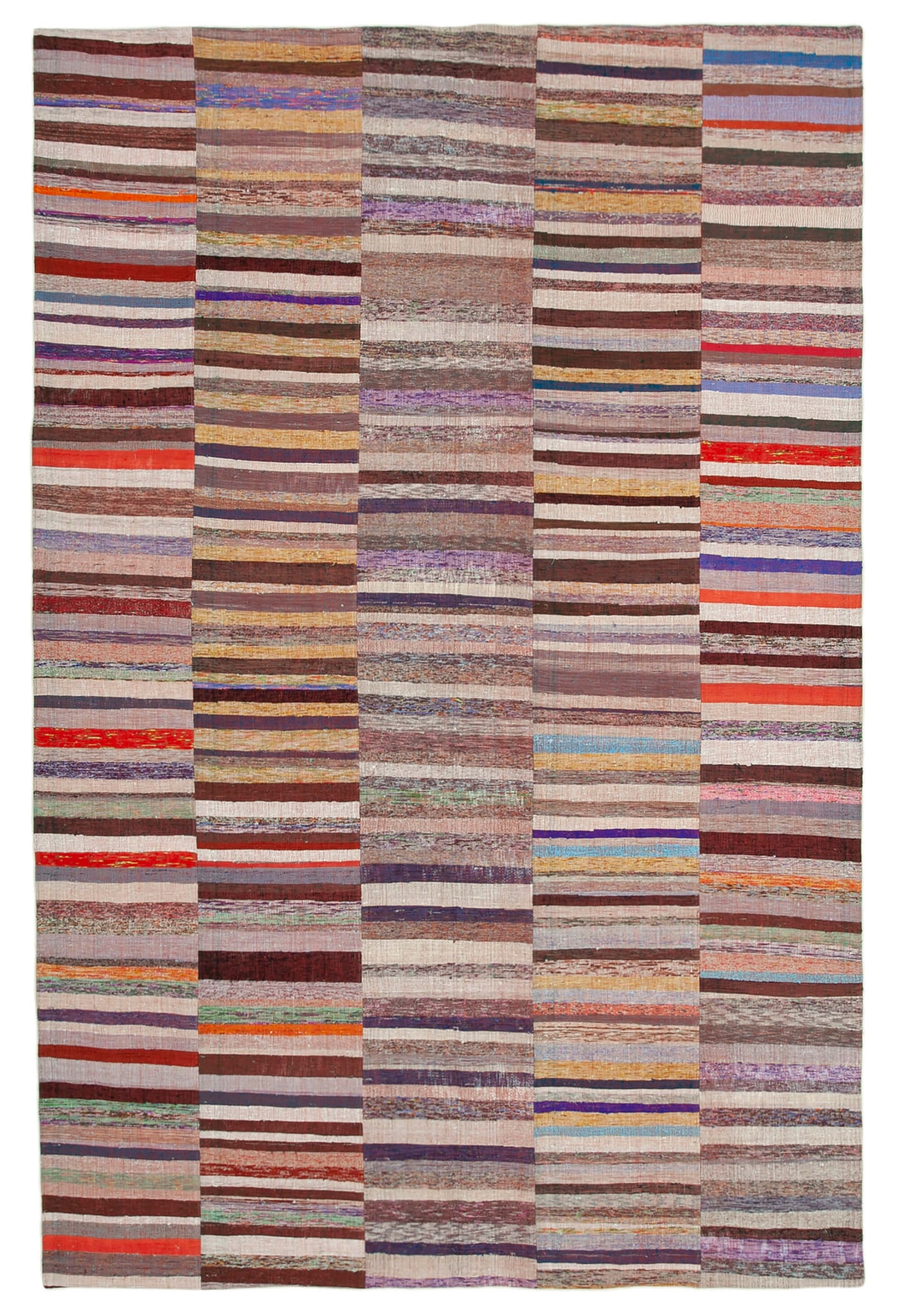 8x12 Multicolor Kilim Patchwork Rug - 37024