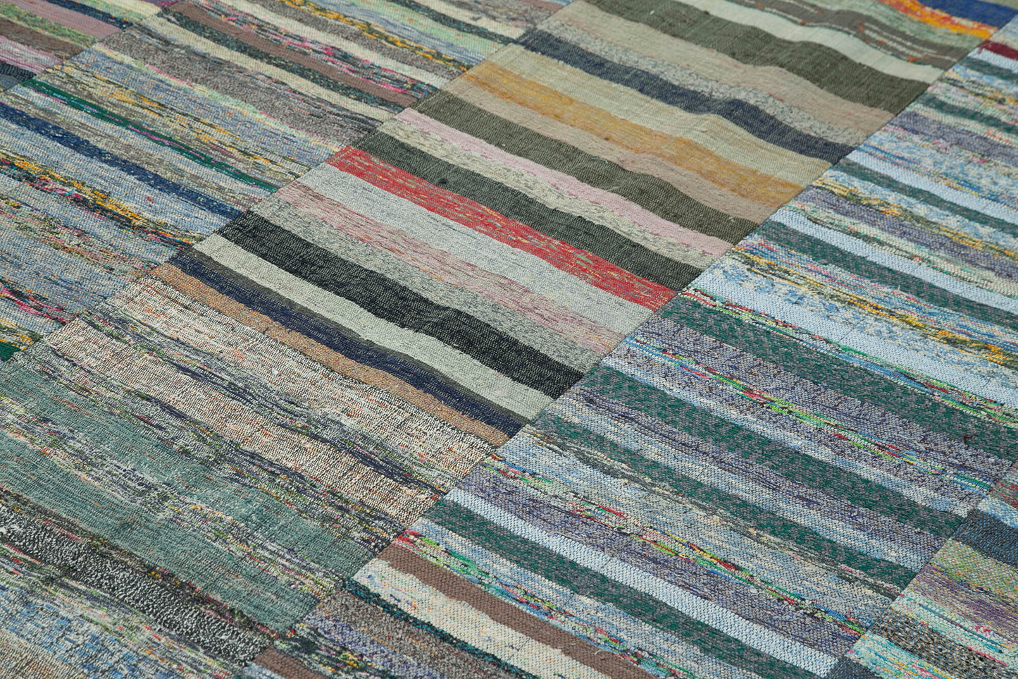 8x11 Multicolor Kilim Patchwork Rug - 37040