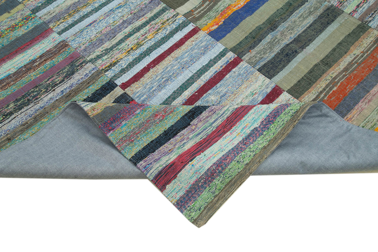 8x11 Multicolor Kilim Patchwork Rug - 37040