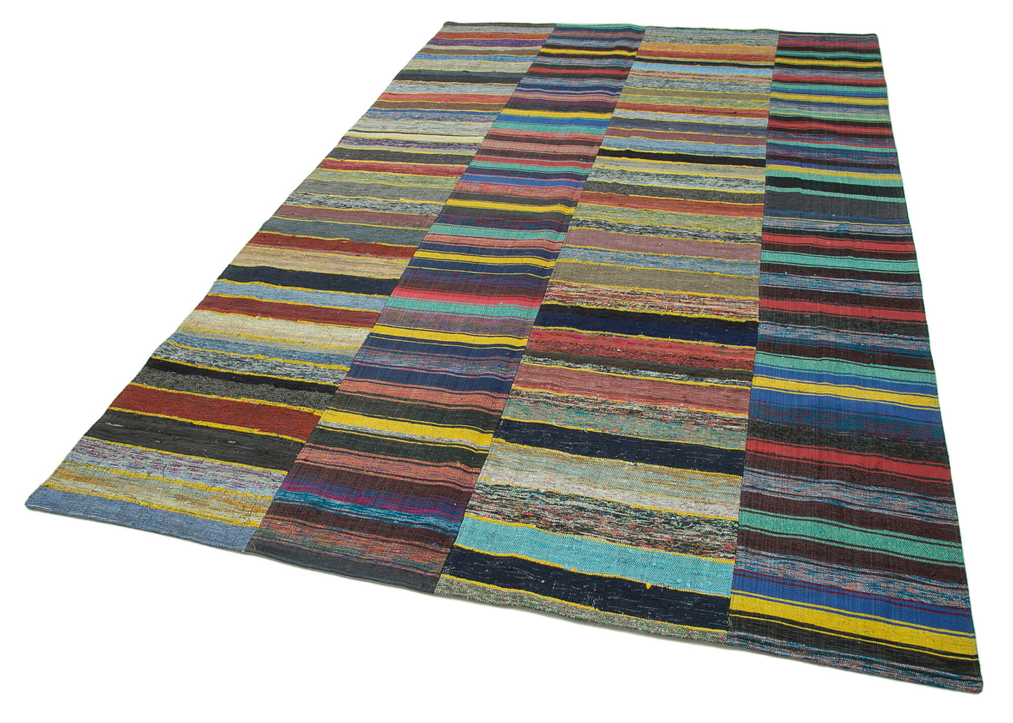 6x10 Multicolor Kilim Patchwork Rug - 37044