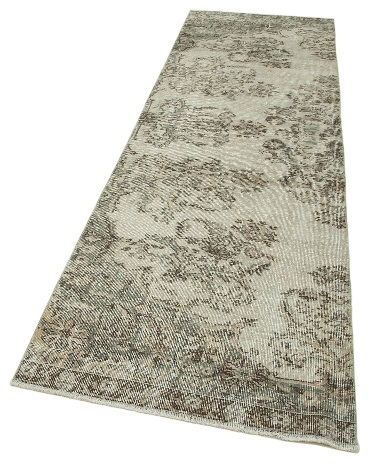 3x10 Beige Overdyed Runner Rug - 37079
