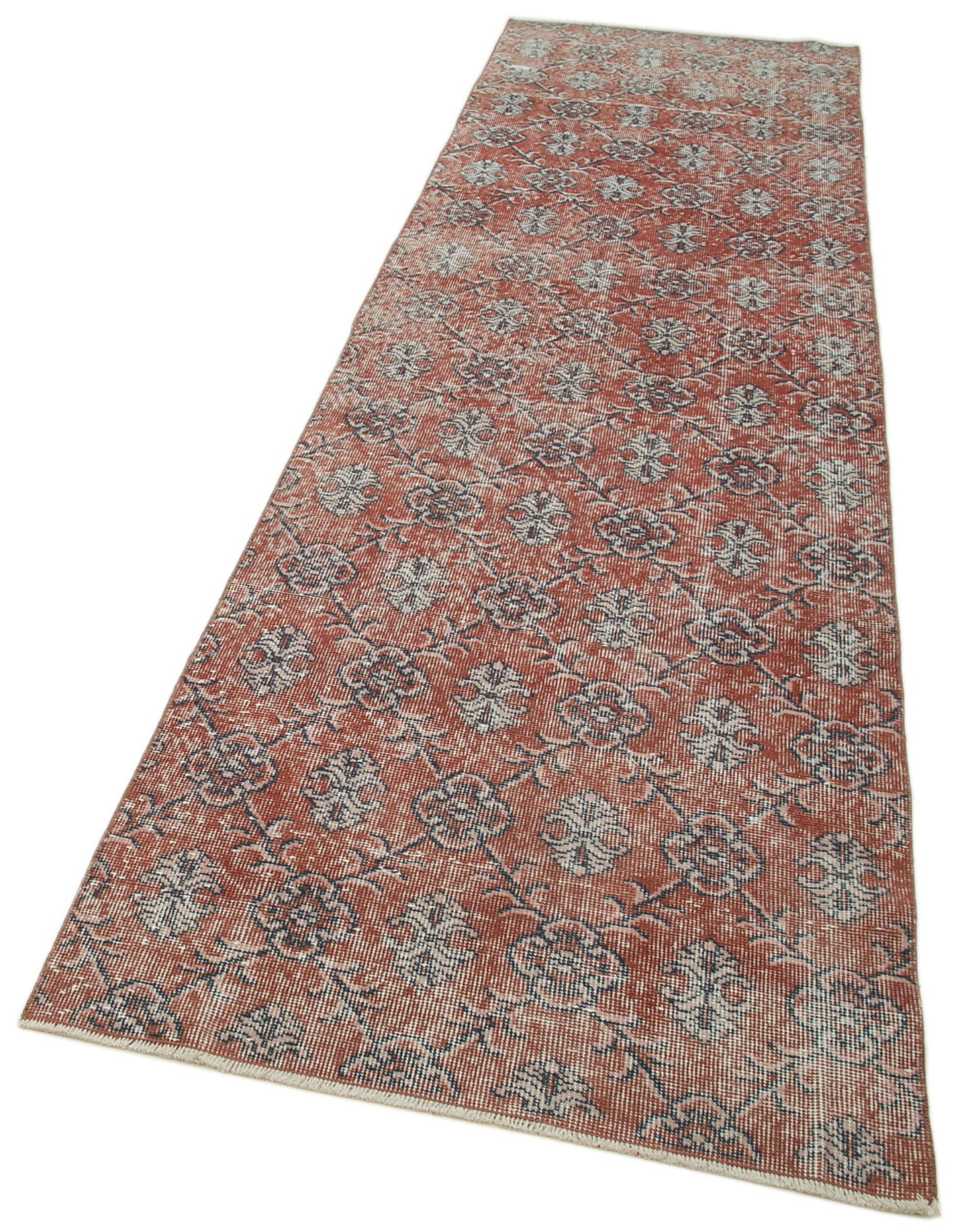 3x11 Red Overdyed Runner Rug - 37186