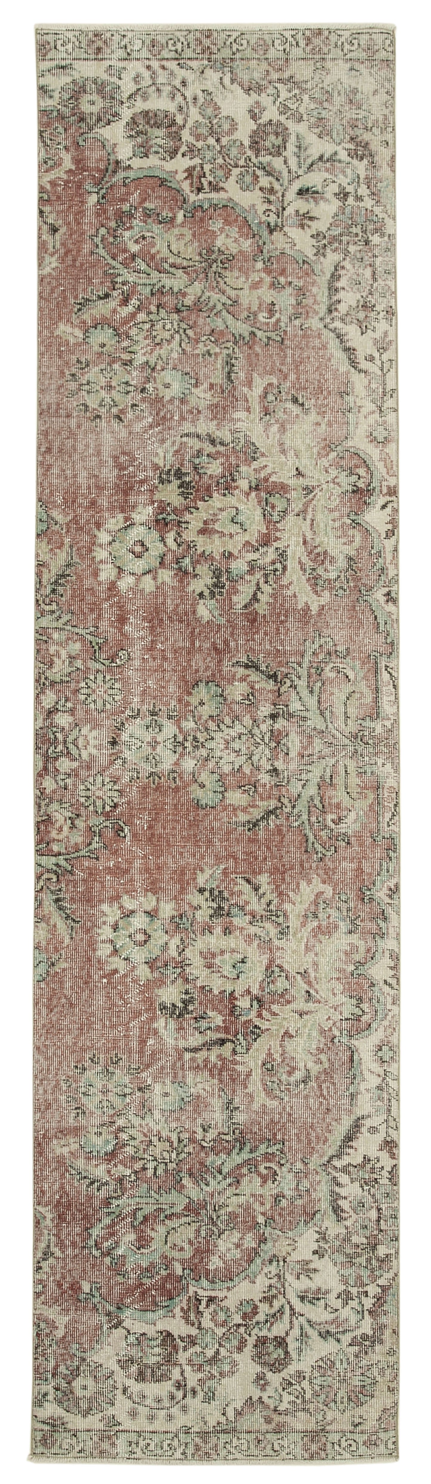 3x10 Beige Overdyed Runner Rug - 37189