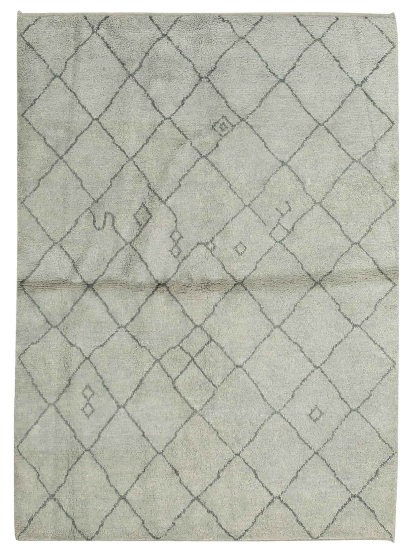 5x7 Grey Moroccan Rug - 37328