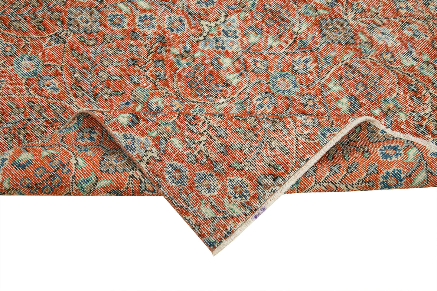 5x8 Red Overdyed Rug - 37458