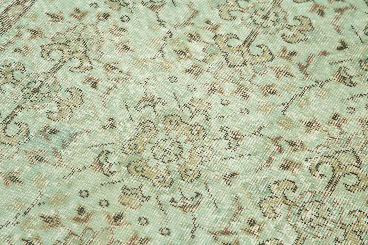 3x6 Green Overdyed Rug - 37487