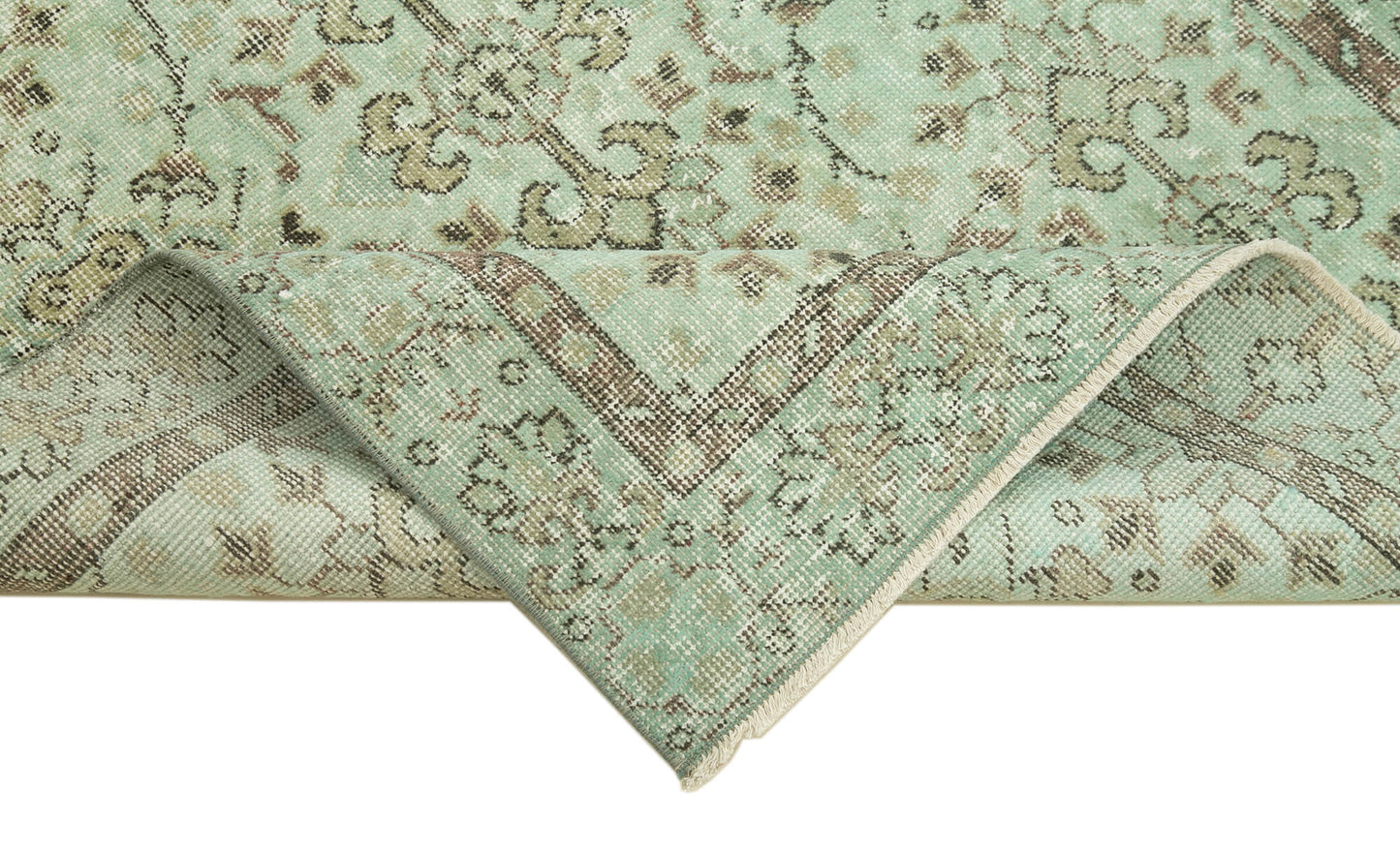 3x6 Green Overdyed Rug - 37487