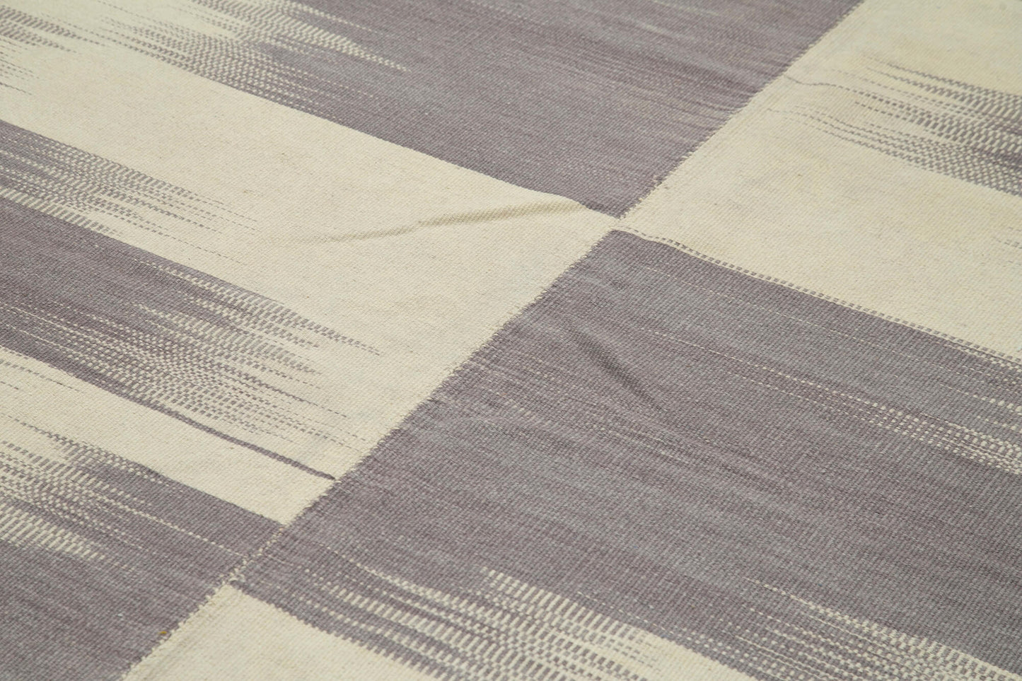 7x9 Beige Contemporary Kilim Rug - 37533