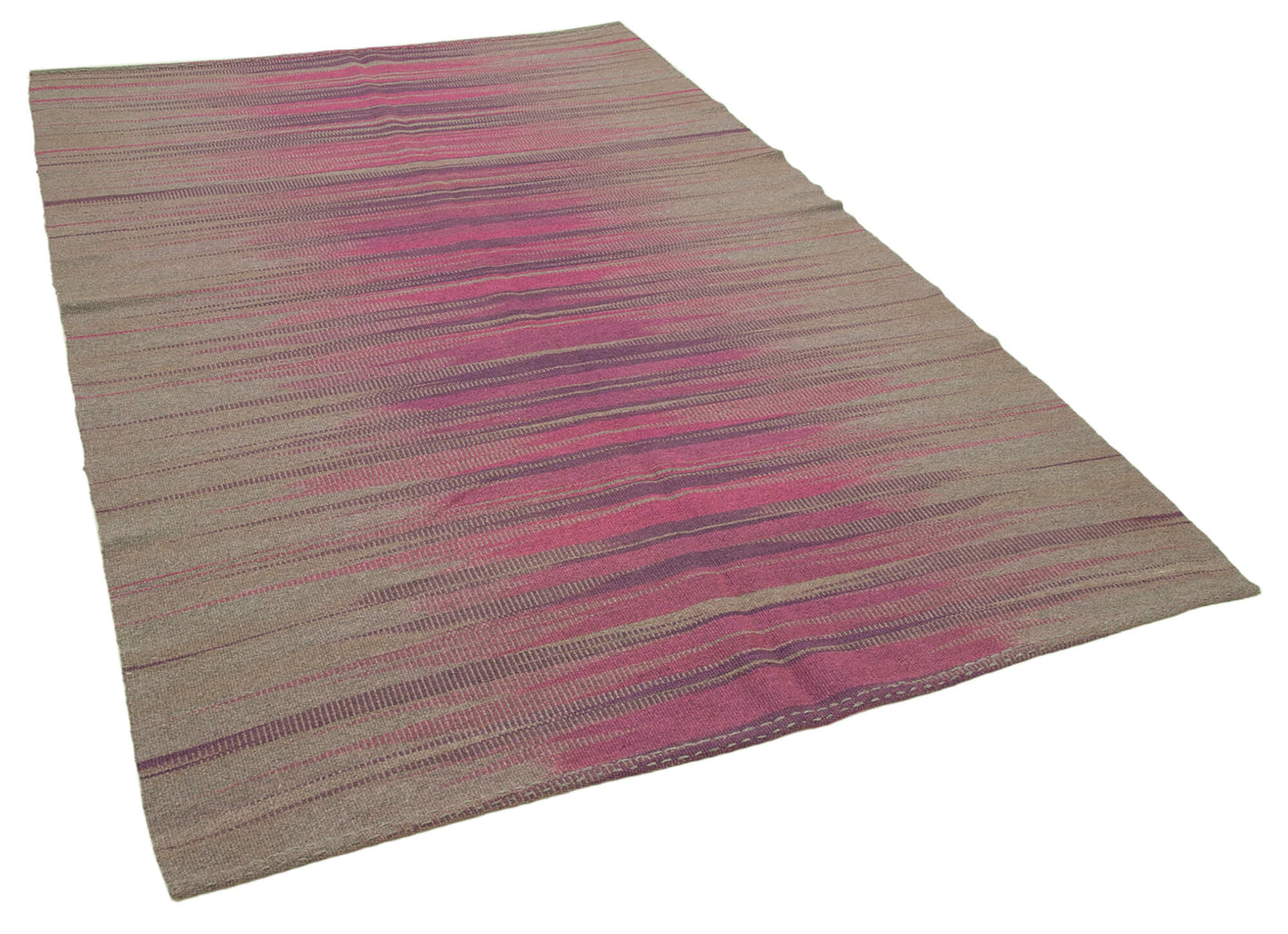 6x8 Purple Contemporary Kilim Rug - 37557