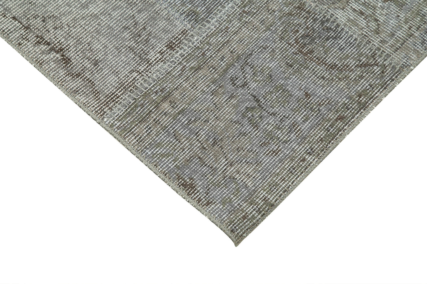 3x7 Grey Patchwork Runner Rug - 37637