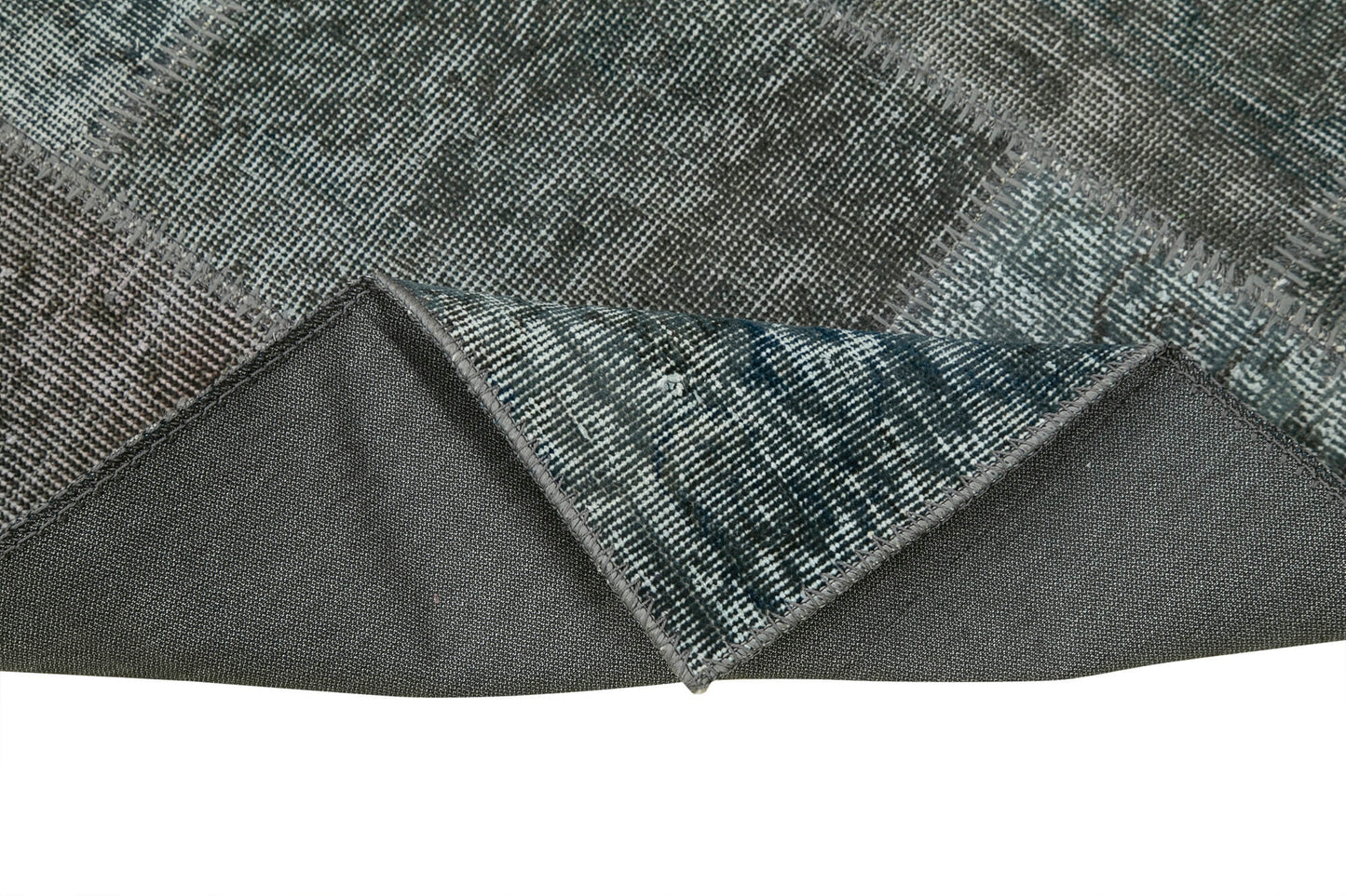 3x7 Grey Patchwork Runner Rug - 37643