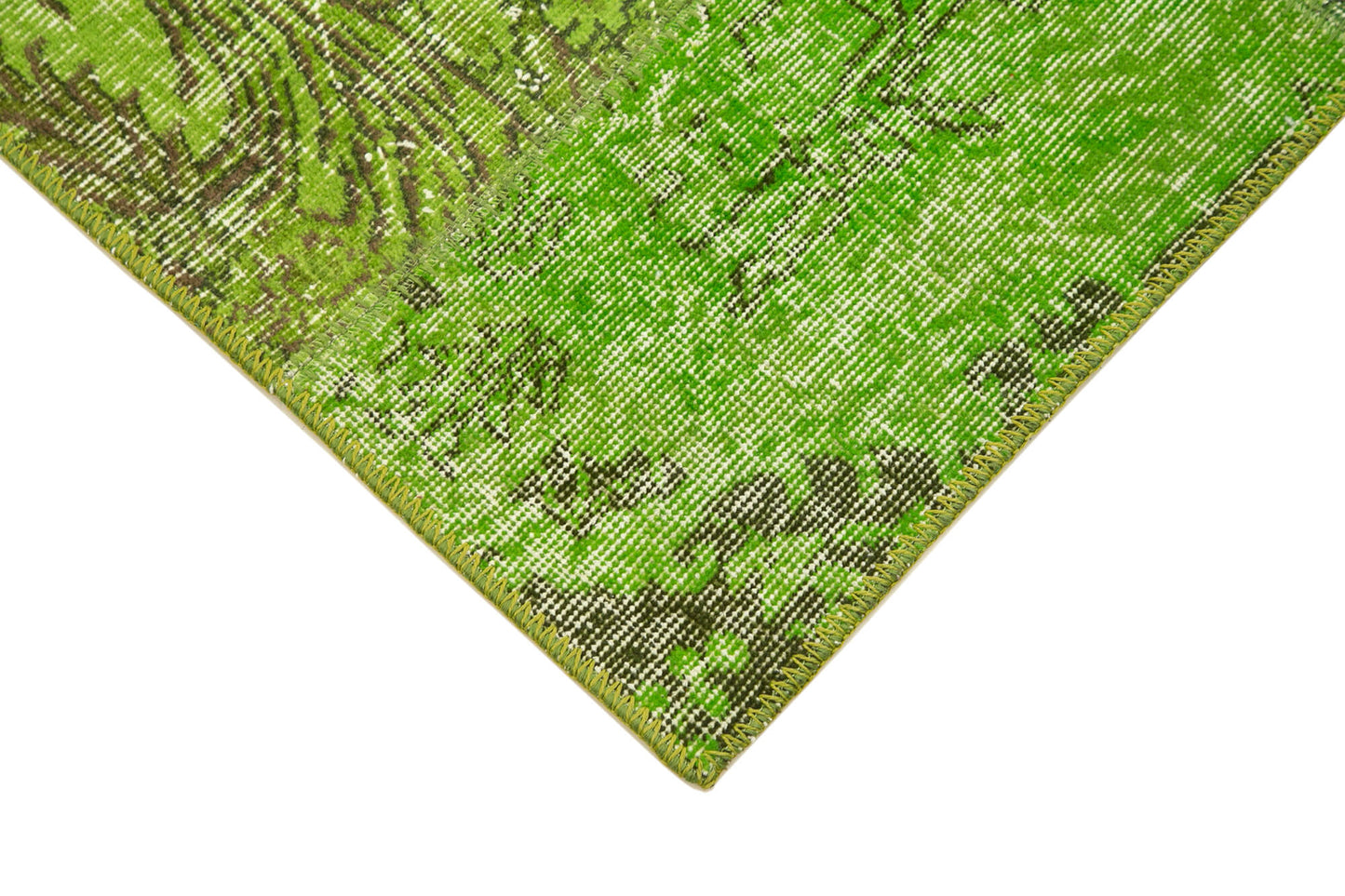 3x10 Green Patchwork Runner Rug - 37663