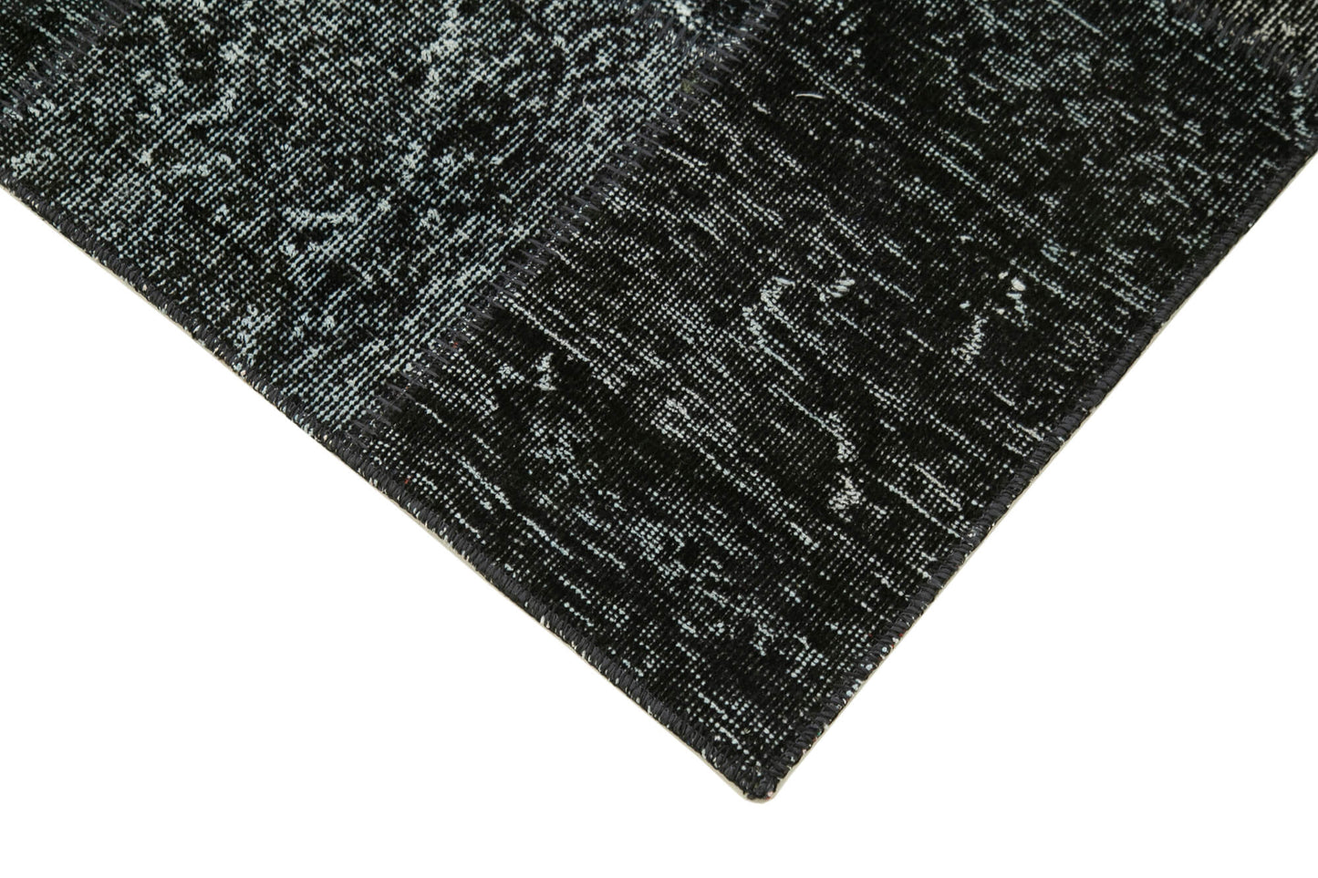 3x10 Black Patchwork Runner Rug - 37703