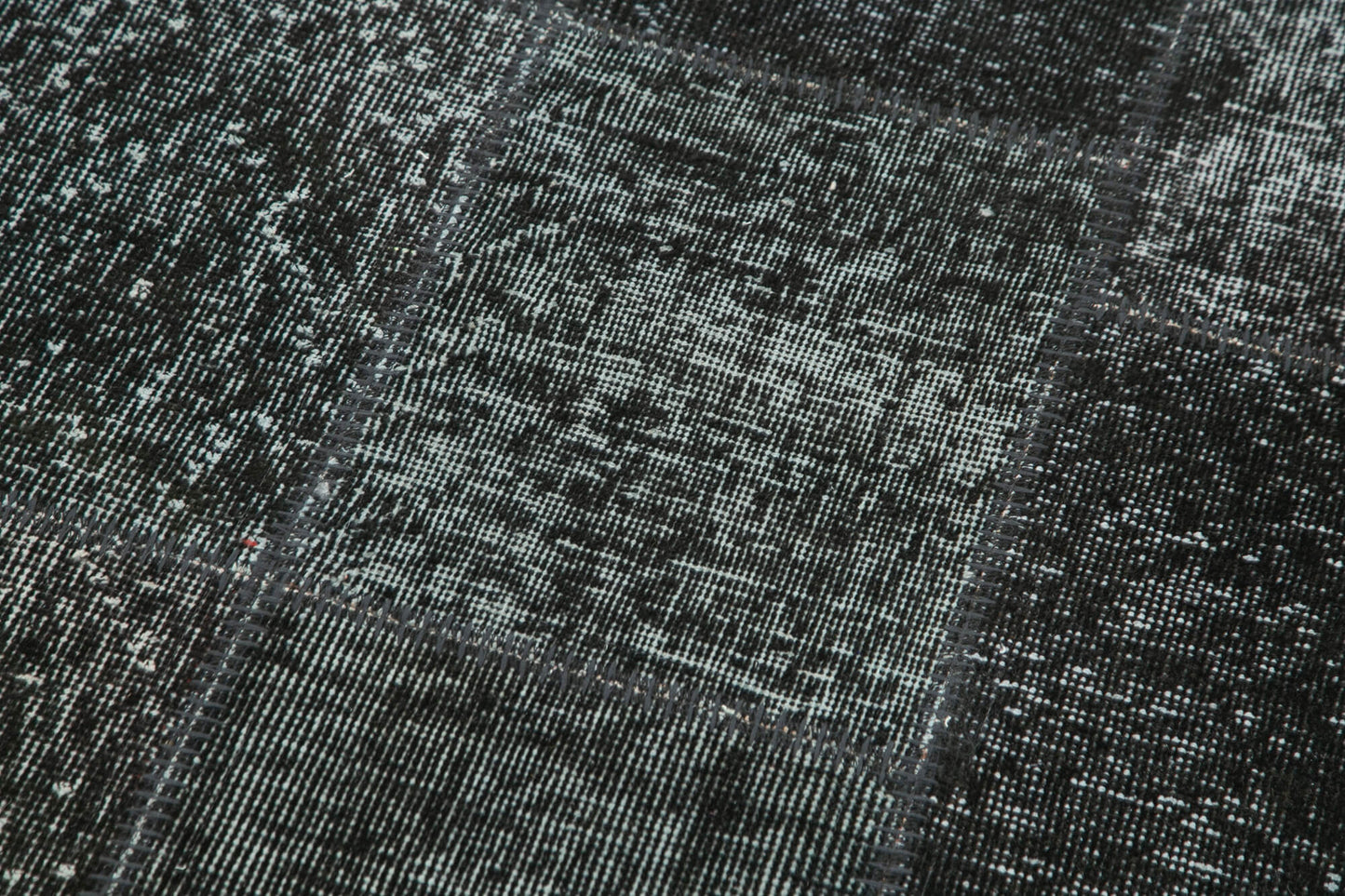 3x10 Black Patchwork Runner Rug - 37703