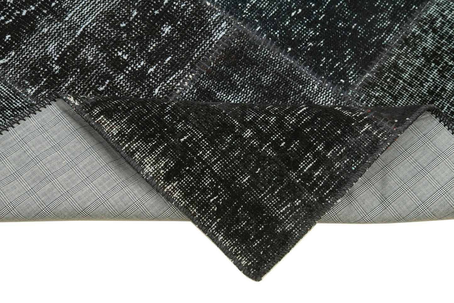 3x10 Black Patchwork Runner Rug - 37703