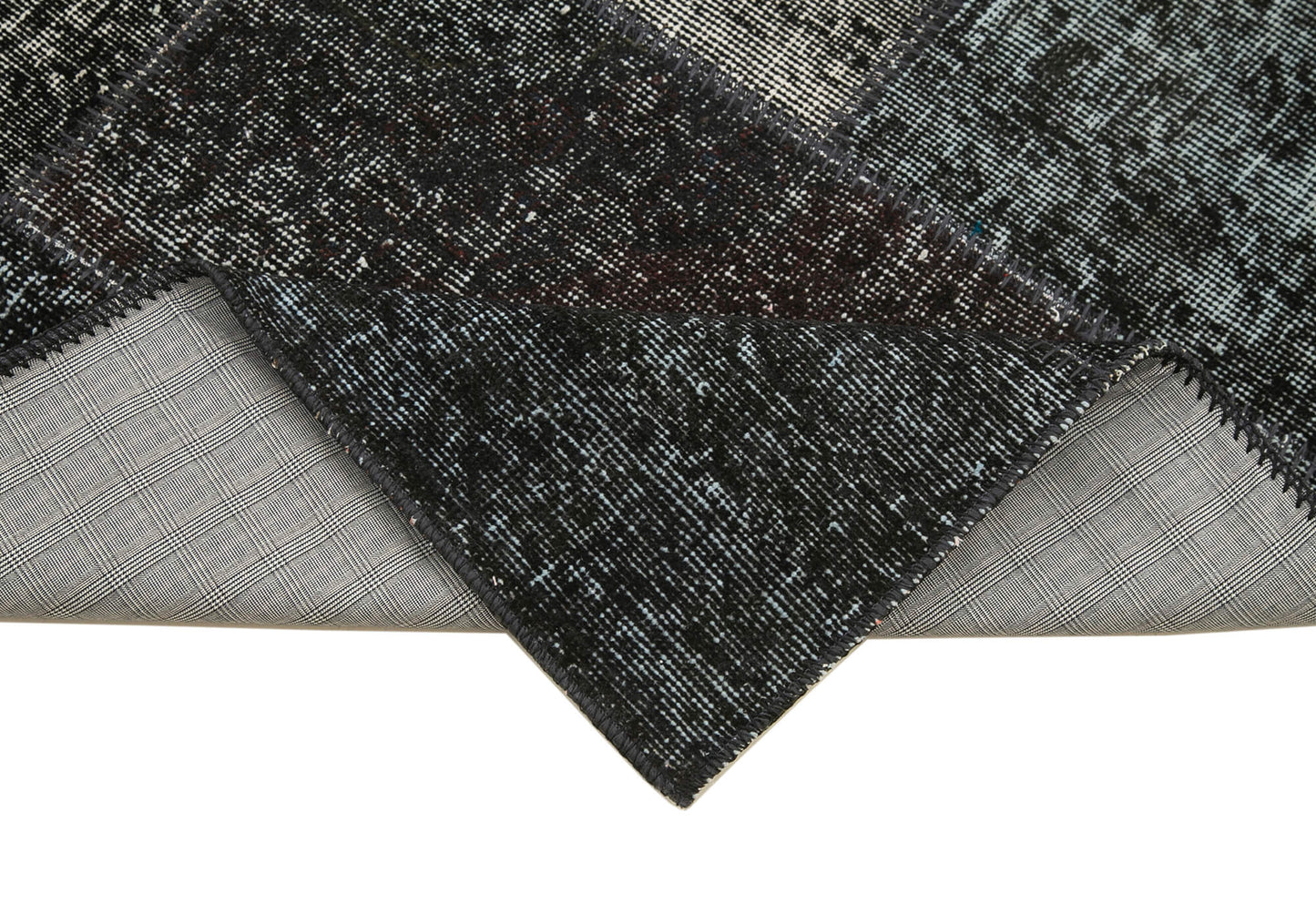 3x10 Black Patchwork Runner Rug - 37705