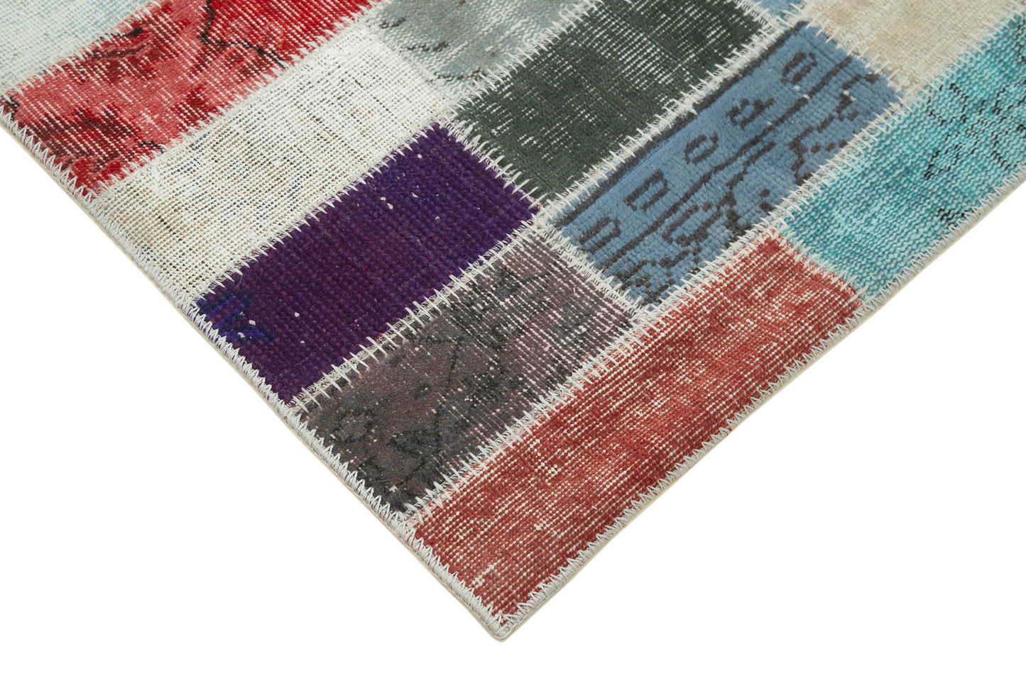 3x10 Multicolor Patchwork Runner Rug - 37746
