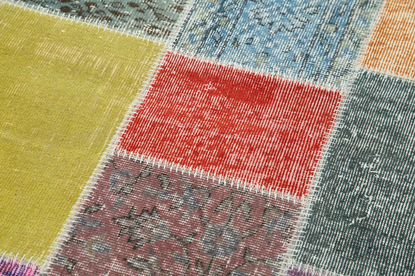 3x10 Multicolor Patchwork Runner Rug - 37748