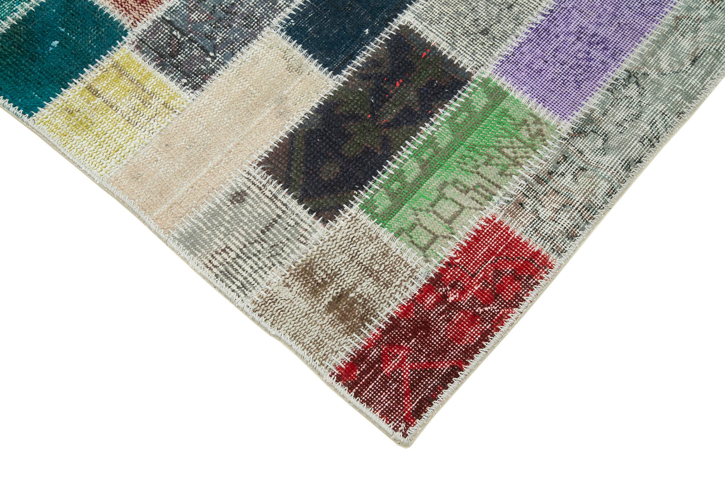 3x10 Multicolor Patchwork Runner Rug - 37750