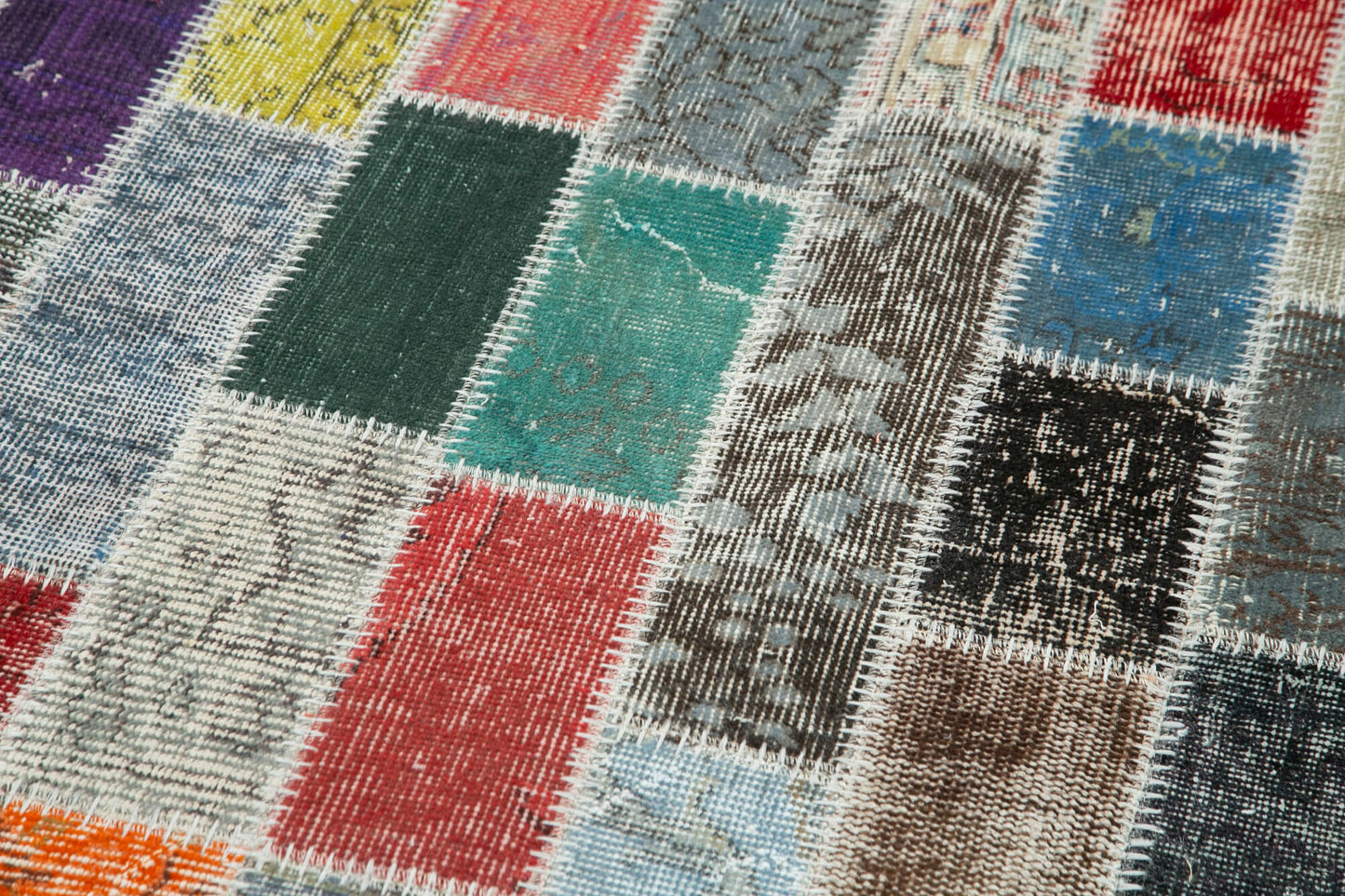 3x10 Multicolor Patchwork Runner Rug - 37750