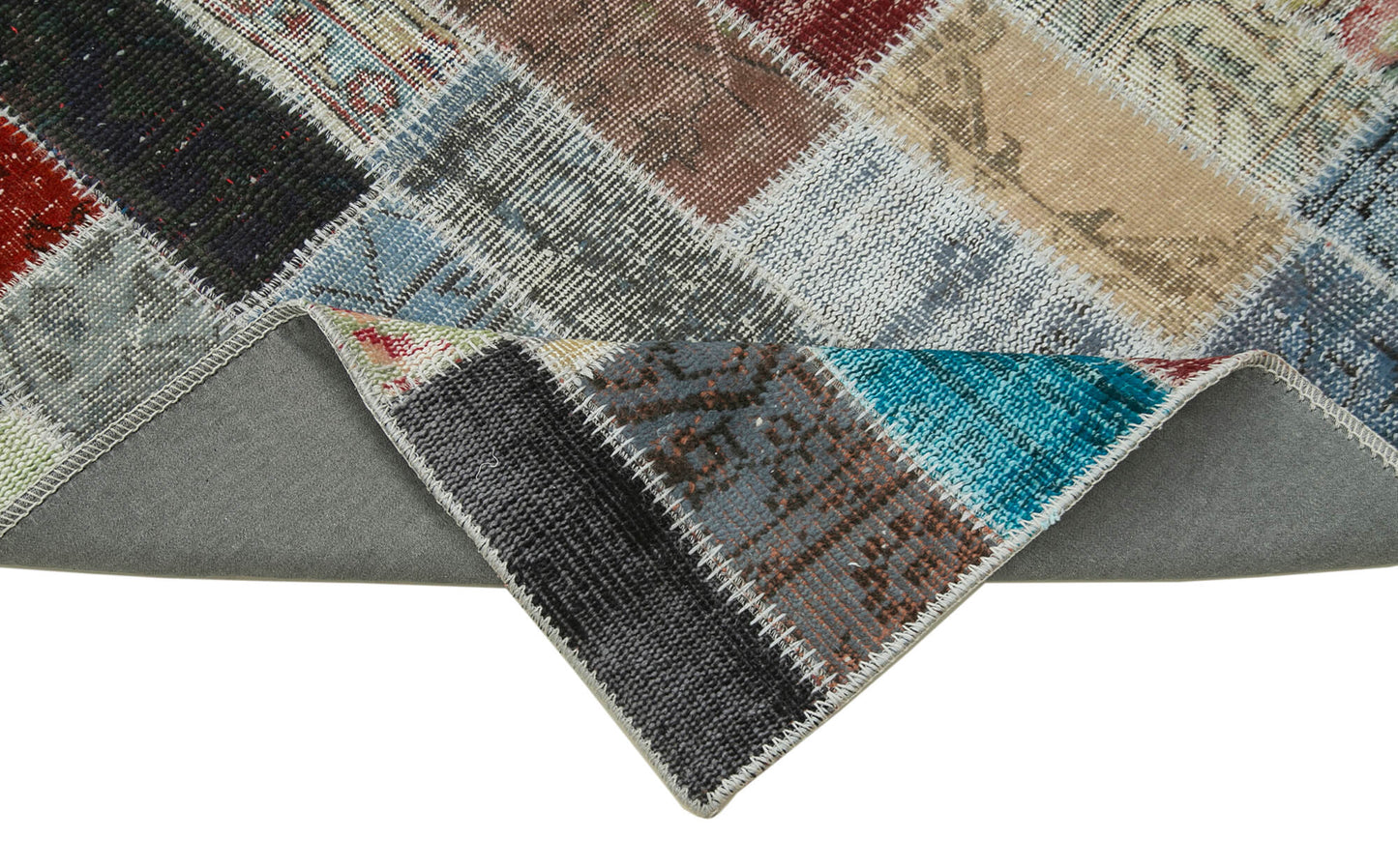 3x10 Multicolor Patchwork Runner Rug - 37750