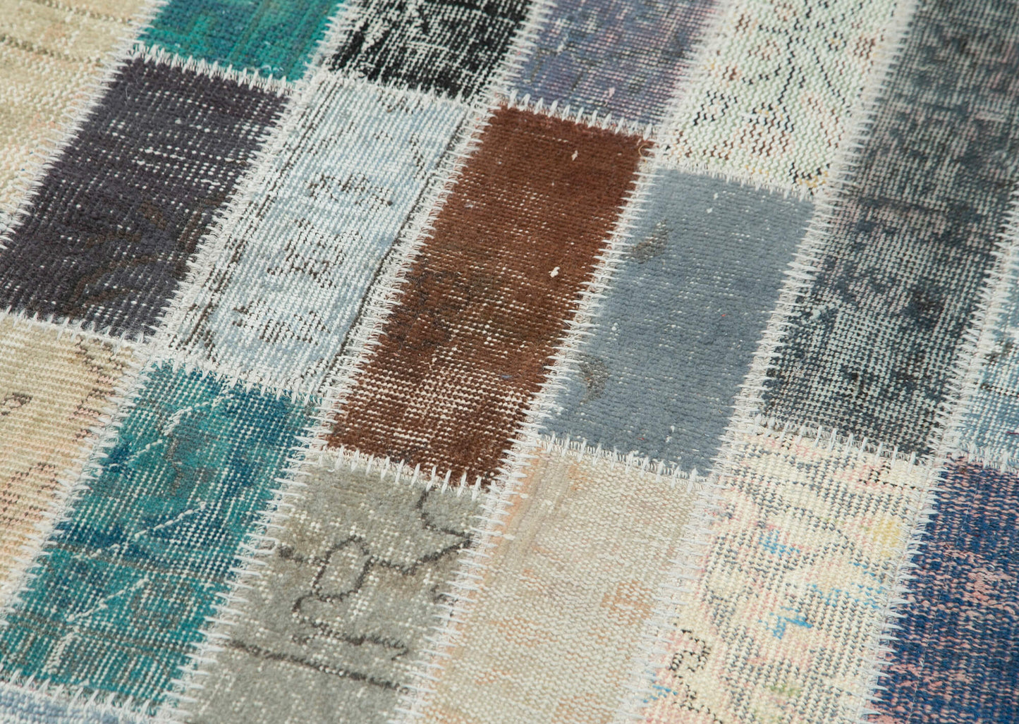 3x10 Multicolor Patchwork Runner Rug - 37755