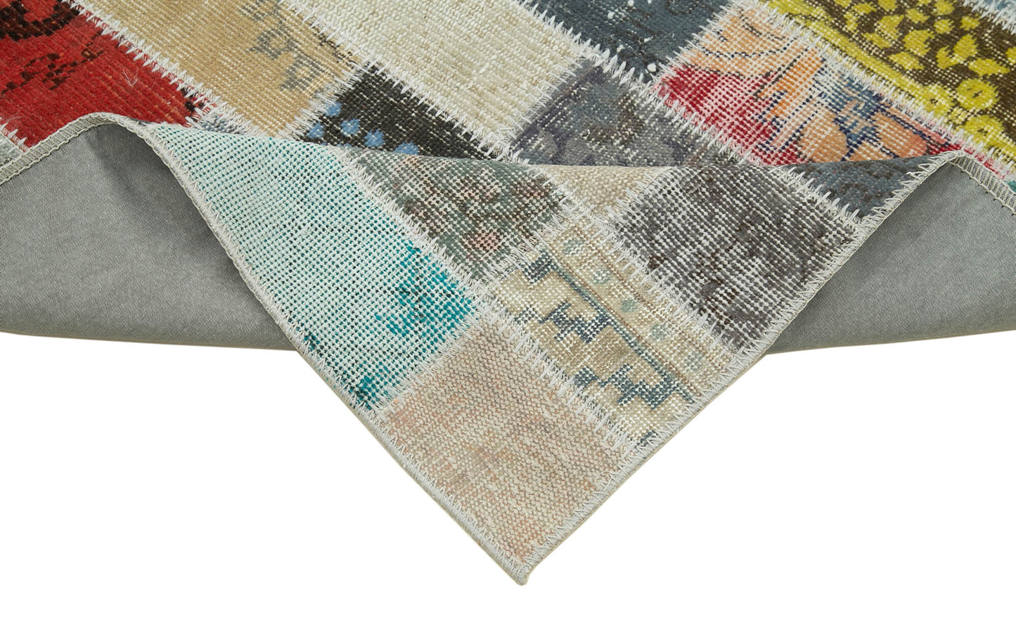 3x11 Multicolor Patchwork Runner Rug - 37761