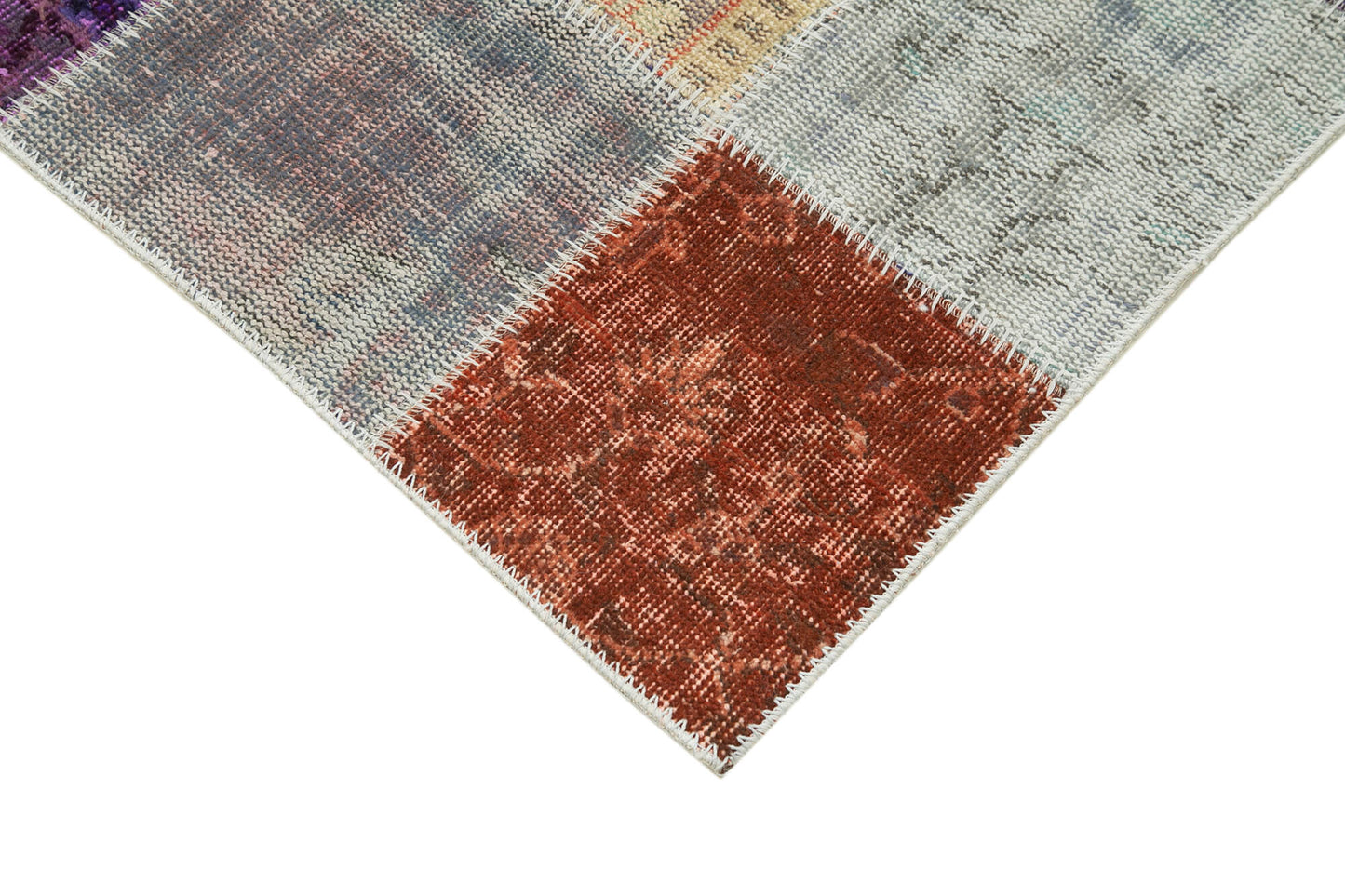 3x10 Multicolor Patchwork Runner Rug - 37767