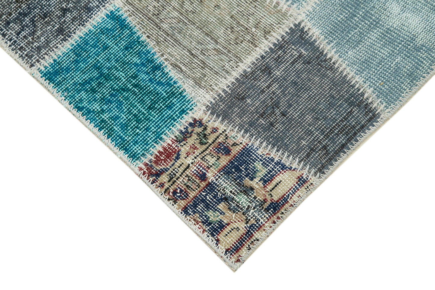 3x10 Multicolor Patchwork Runner Rug - 37777
