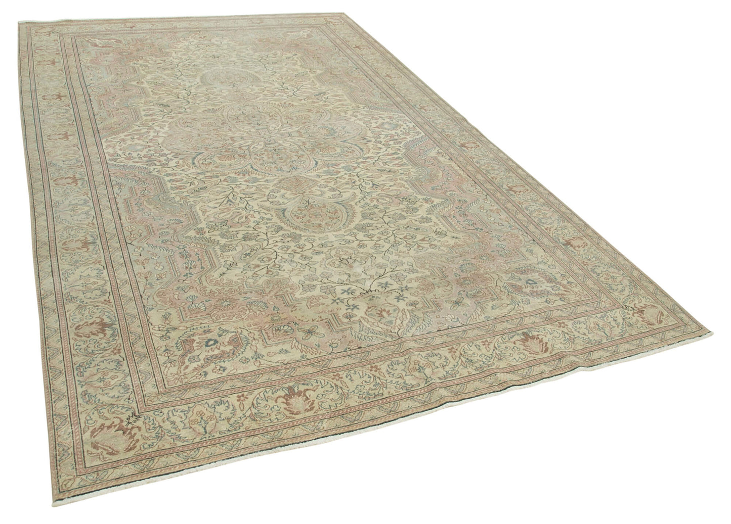 6x10 Beige Vintage Rug - 37867
