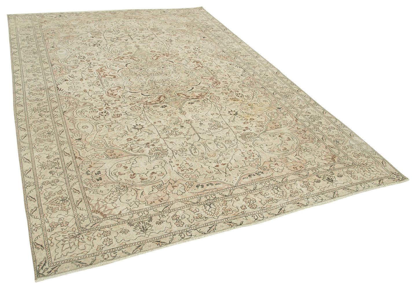 6x9 Beige Vintage Rug - 37933