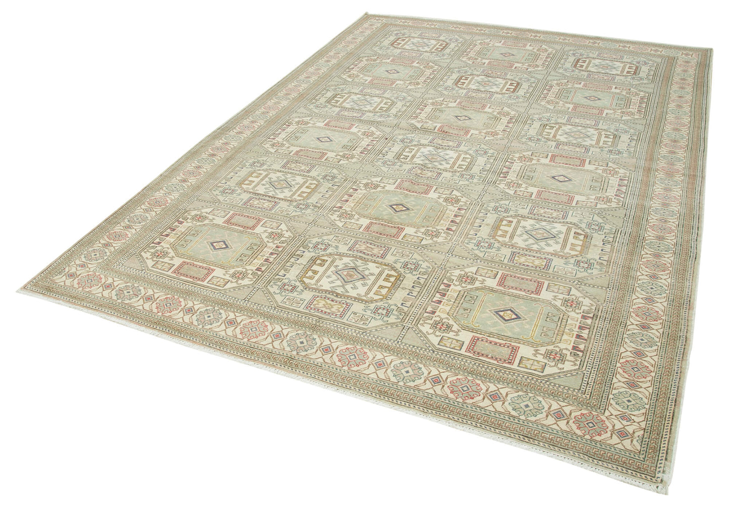 6x9 Beige Vintage Rug - 37944