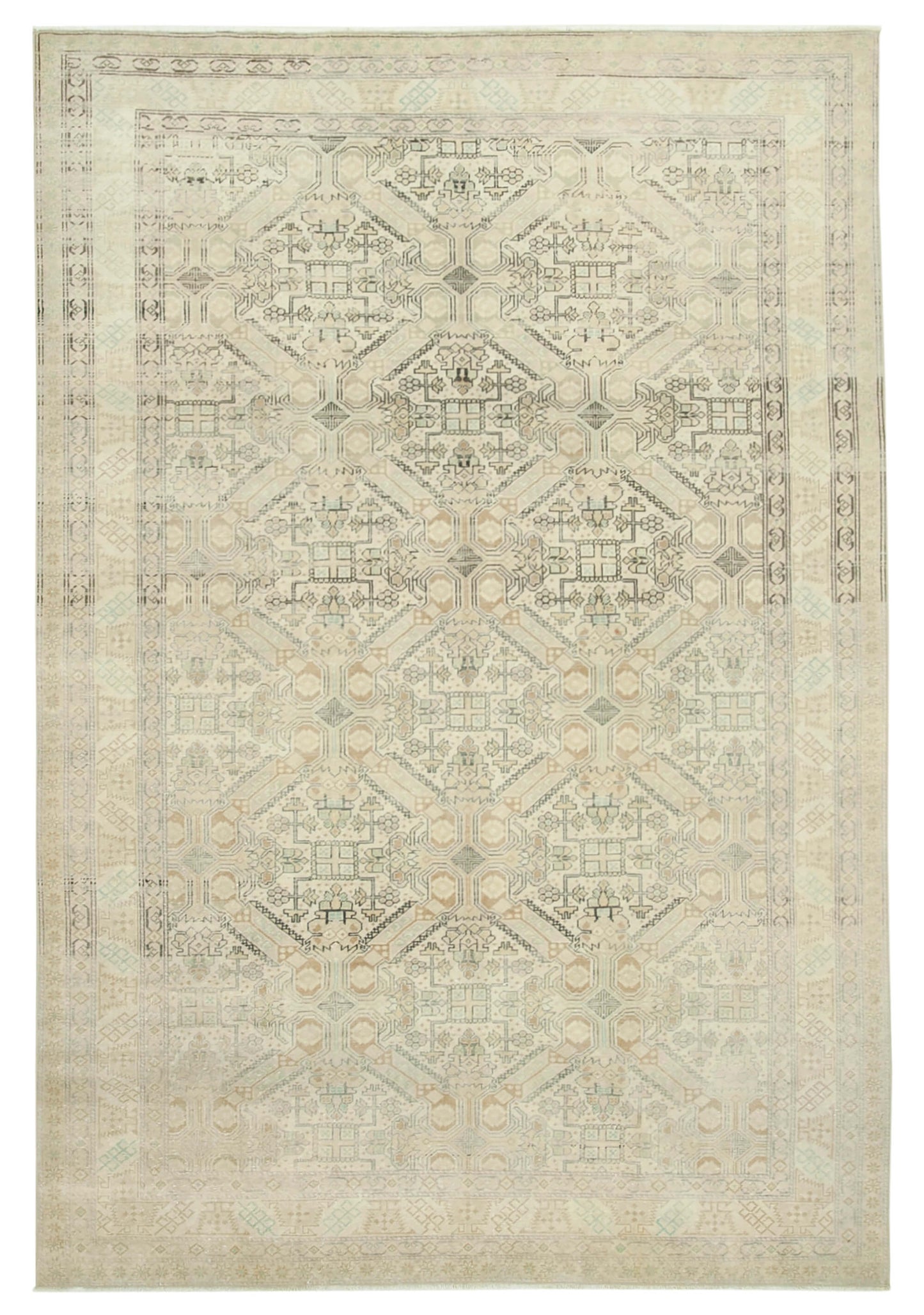 6x9 Beige Vintage Rug - 37950