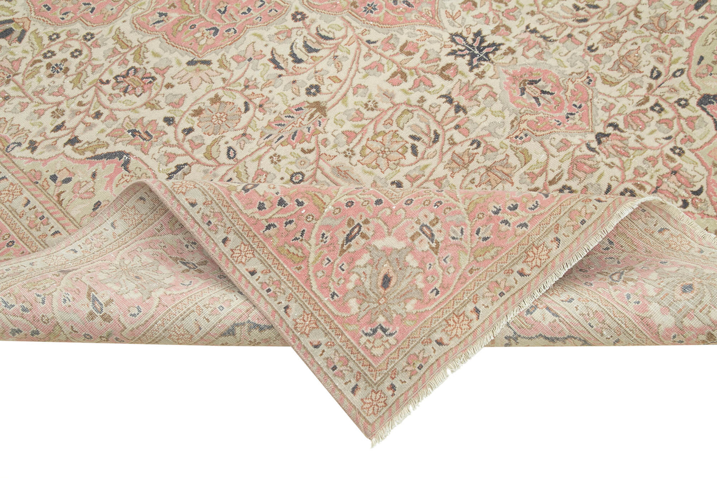 7x9 Beige Vintage Rug - 37951