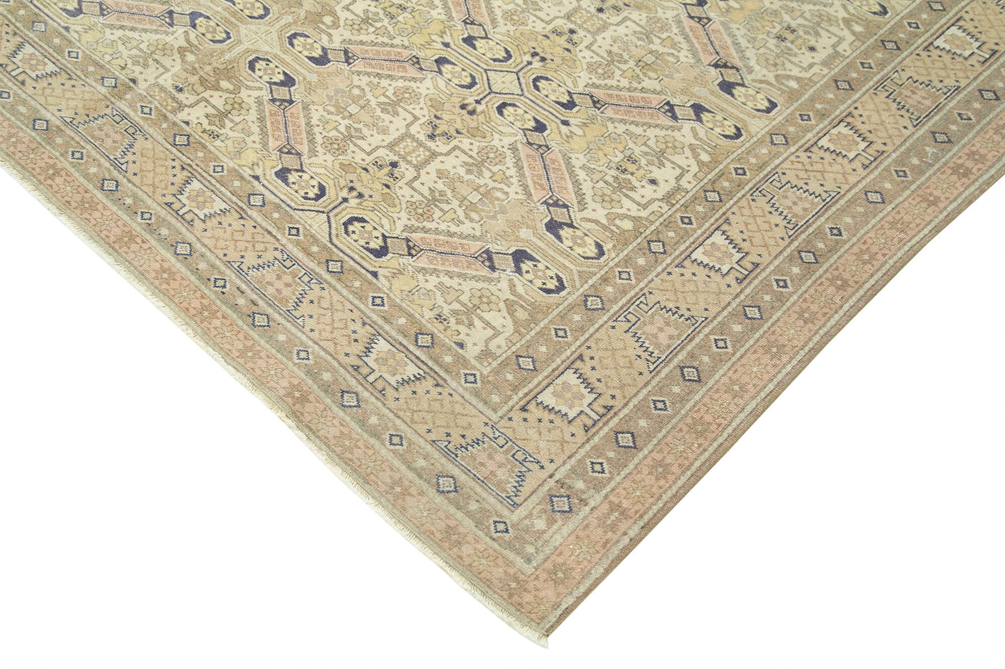 7x10 Beige Vintage Rug - 37953