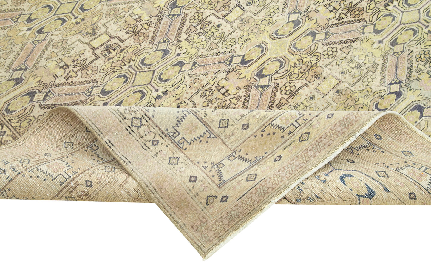 7x10 Beige Vintage Rug - 37953