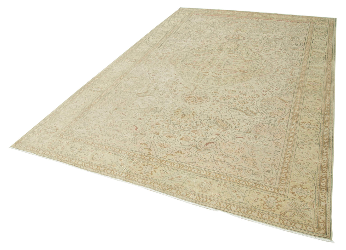 7x11 Beige Vintage Rug - 37955