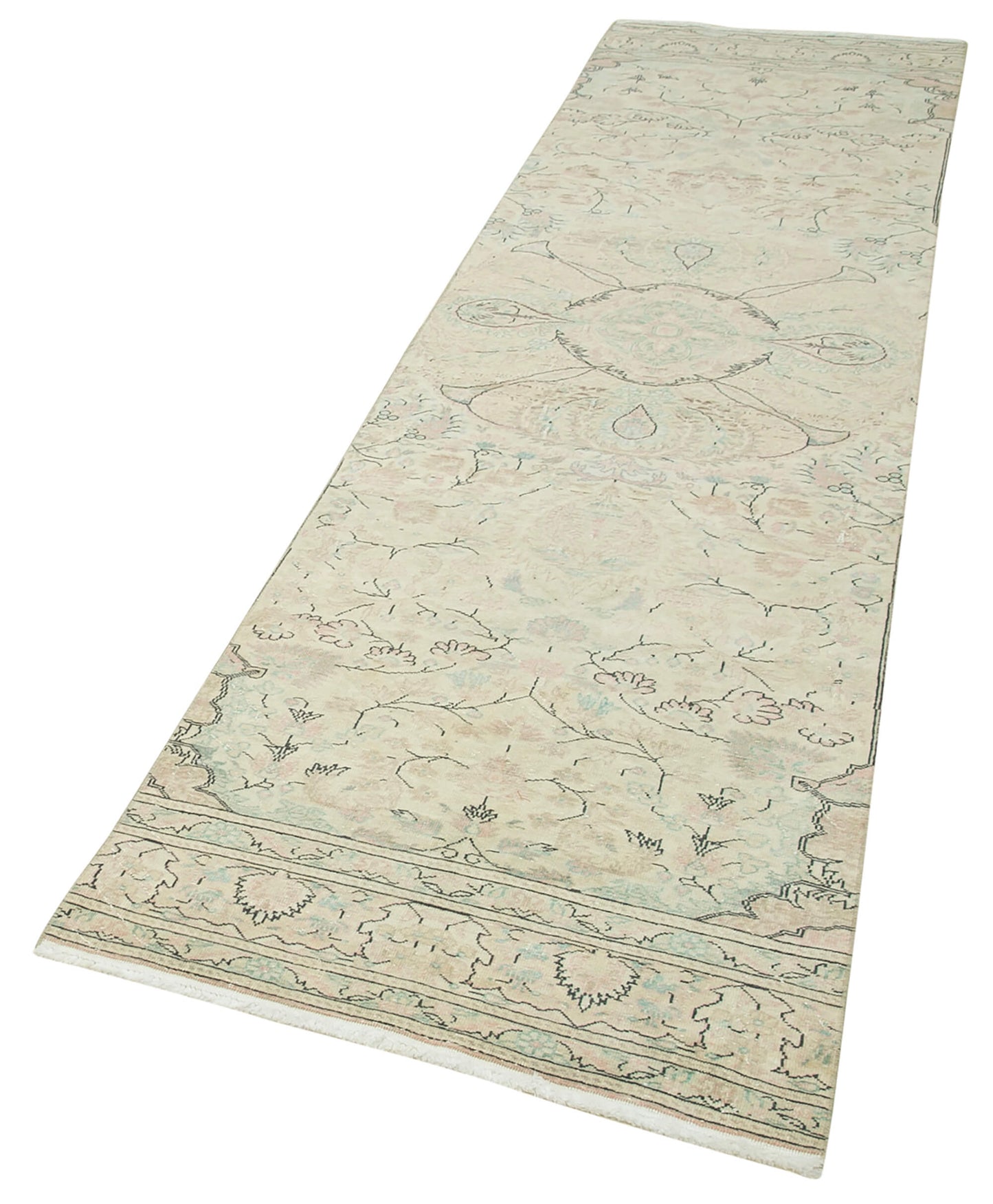 3x10 Beige Vintage Rug - 37987