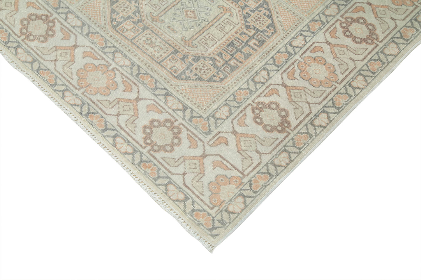 6x10 Beige Vintage Rug - 37996