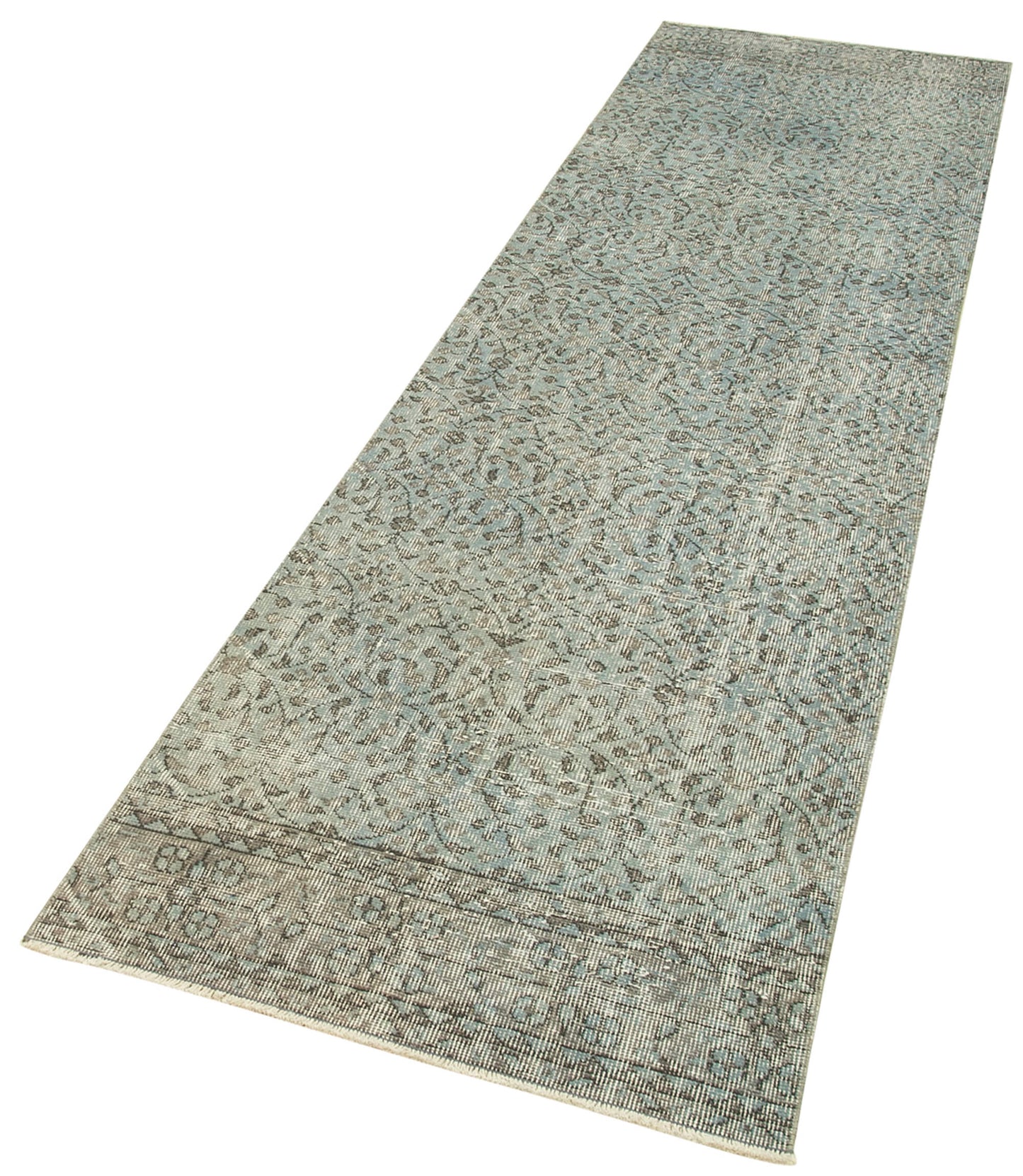3x10 Blue Overdyed Runner Rug - 38151