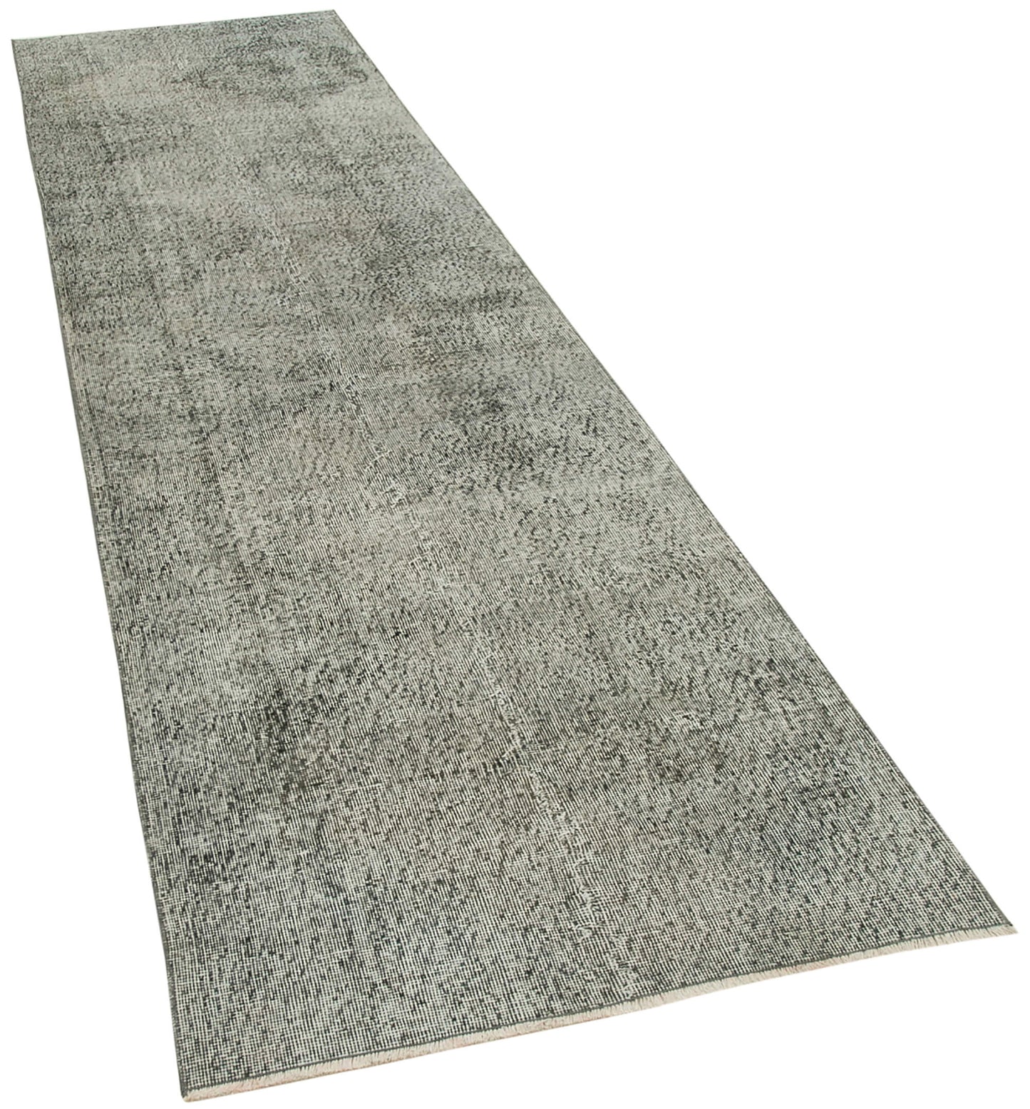 3x12 Grey Overdyed Runner Rug - 38165