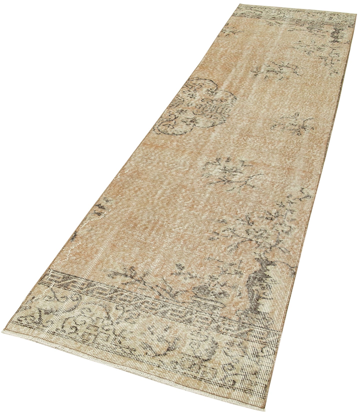 3x11 Beige Overdyed Runner Rug - 38189