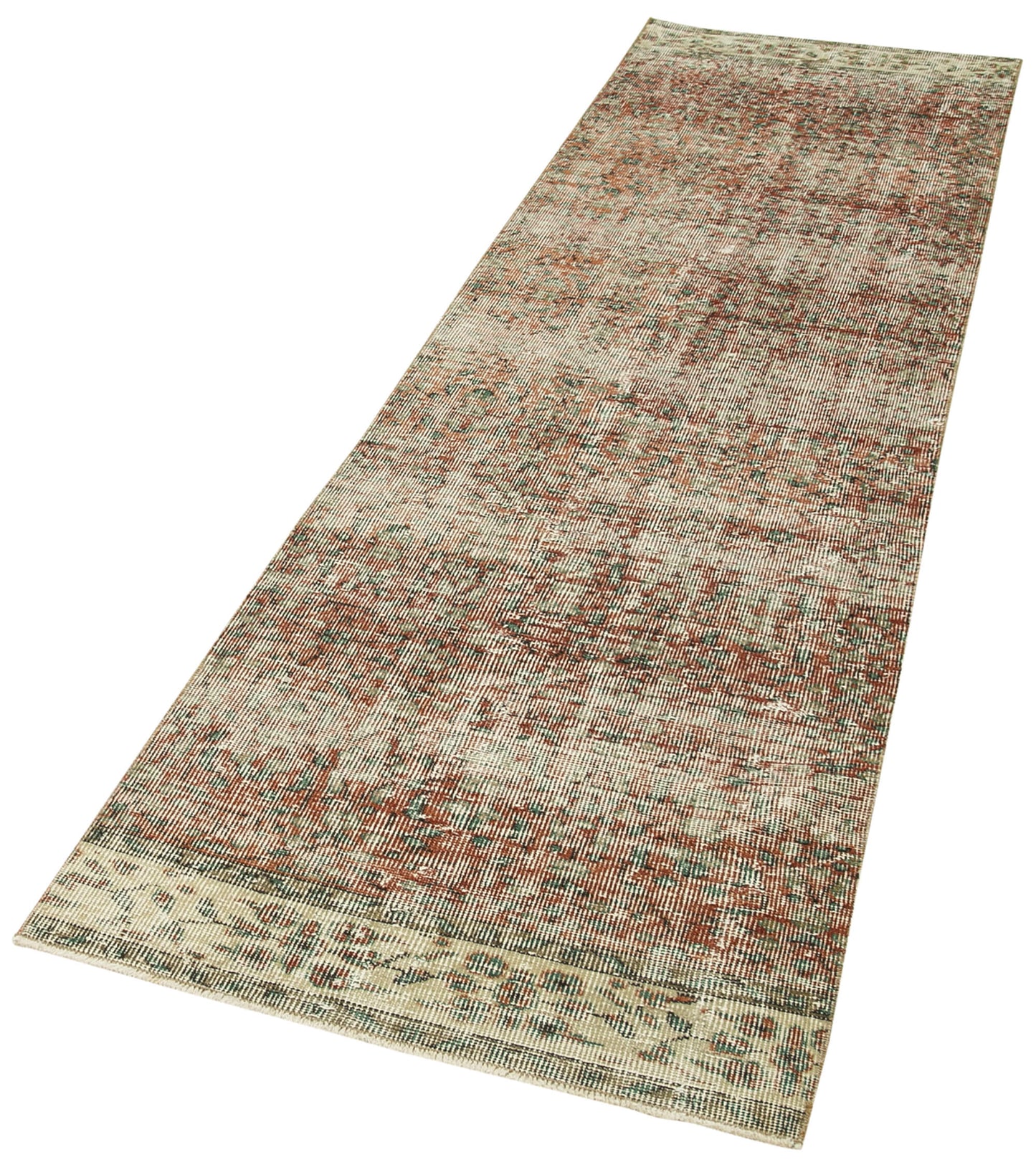 3x9 Beige Overdyed Runner Rug - 38199