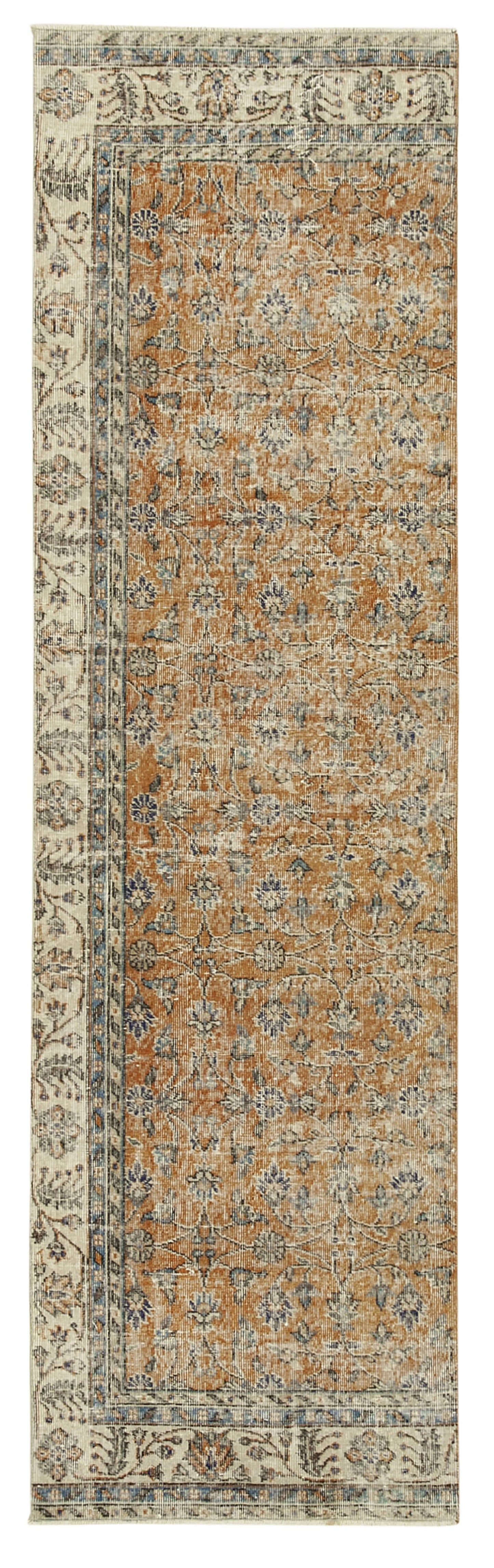 3x10 Beige Overdyed Runner Rug - 38246