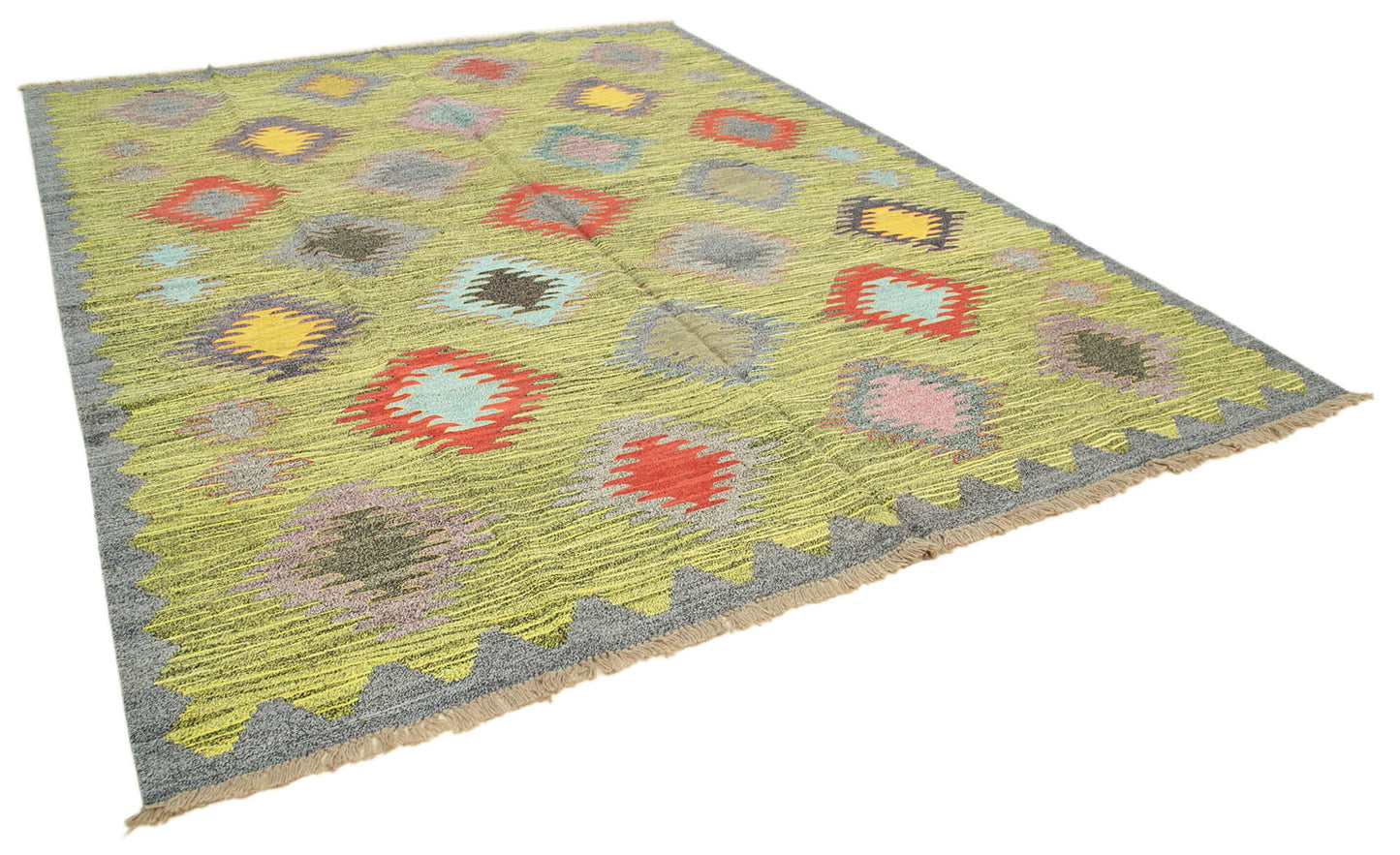 9x12 Multicolor Contemporary Area Rug - 38275