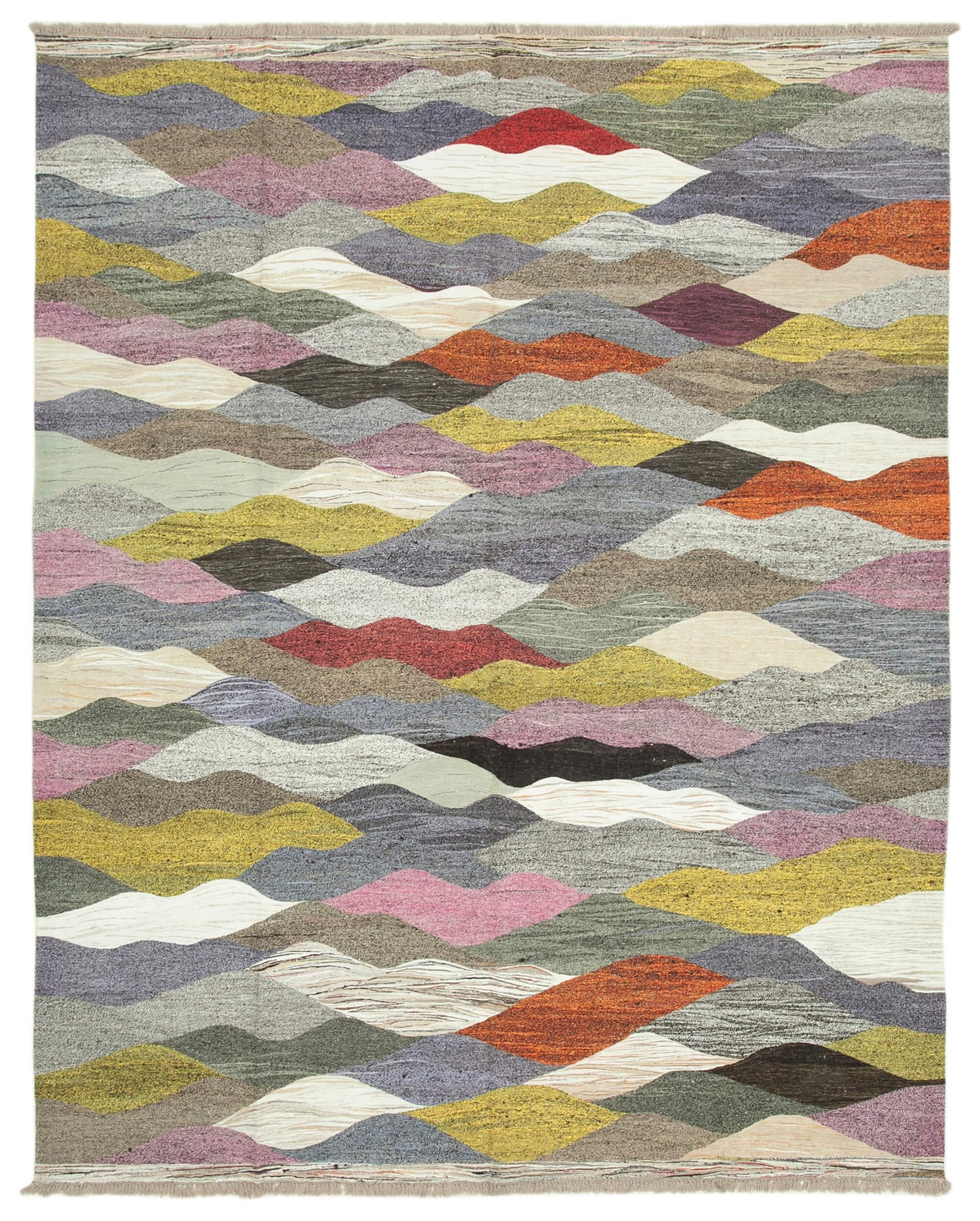 9x12 Multicolor Contemporary Area Rug - 38277